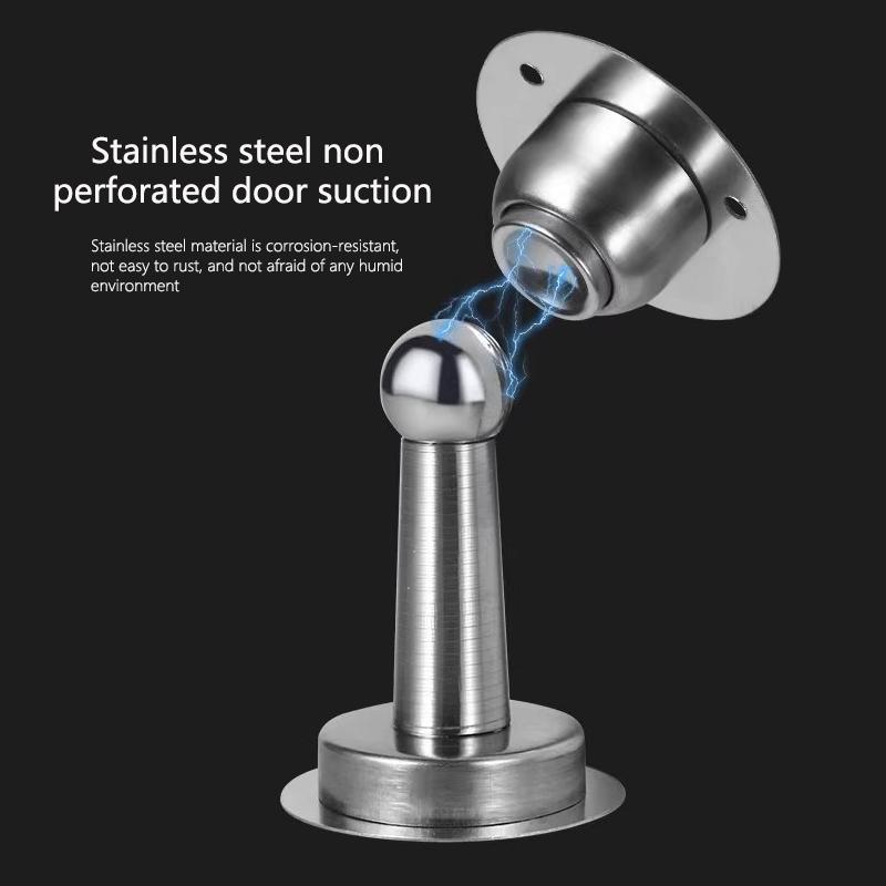 Магнитный Дверной Стопор Mandodle Steel Без Сверления Ветрозащитный Дверной Стопор Настенный Напольный Держатель для Прихожей Фурнитура для Прихожей