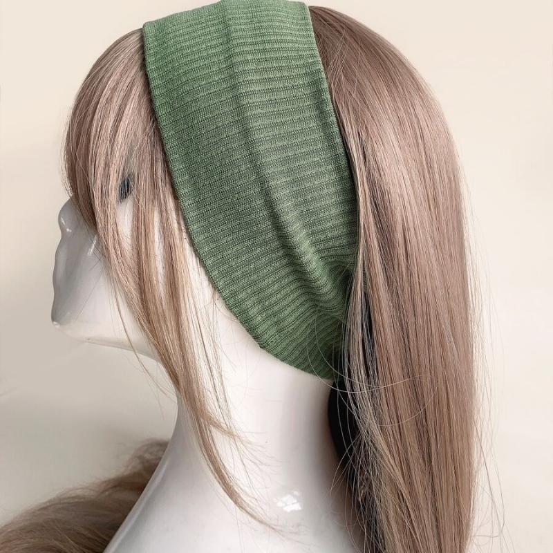 1 шт. Минималистичная вязаная повязка на голову, Повседневная спортивная повязка в стиле колледжа, Универсальные аксессуары для мужчин и женщин, Круглогодичное использование, Аксессуары для волос