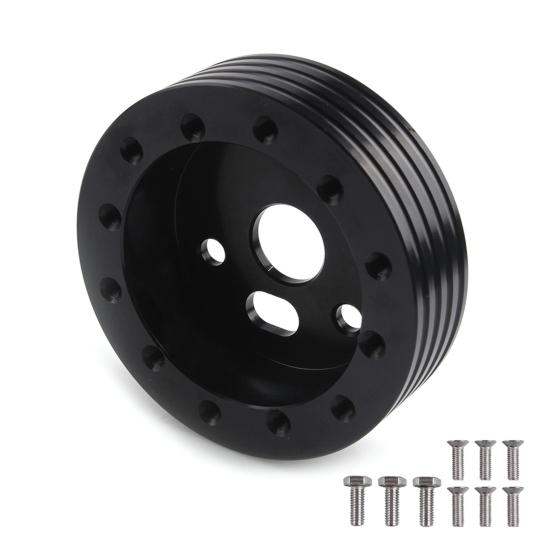 Steering Wheel Bolt Adapter, 6 Hole to 3 Hole Aluminum Hub Spacer, 0.5" 1" Thickness for Racing Car Steering Column