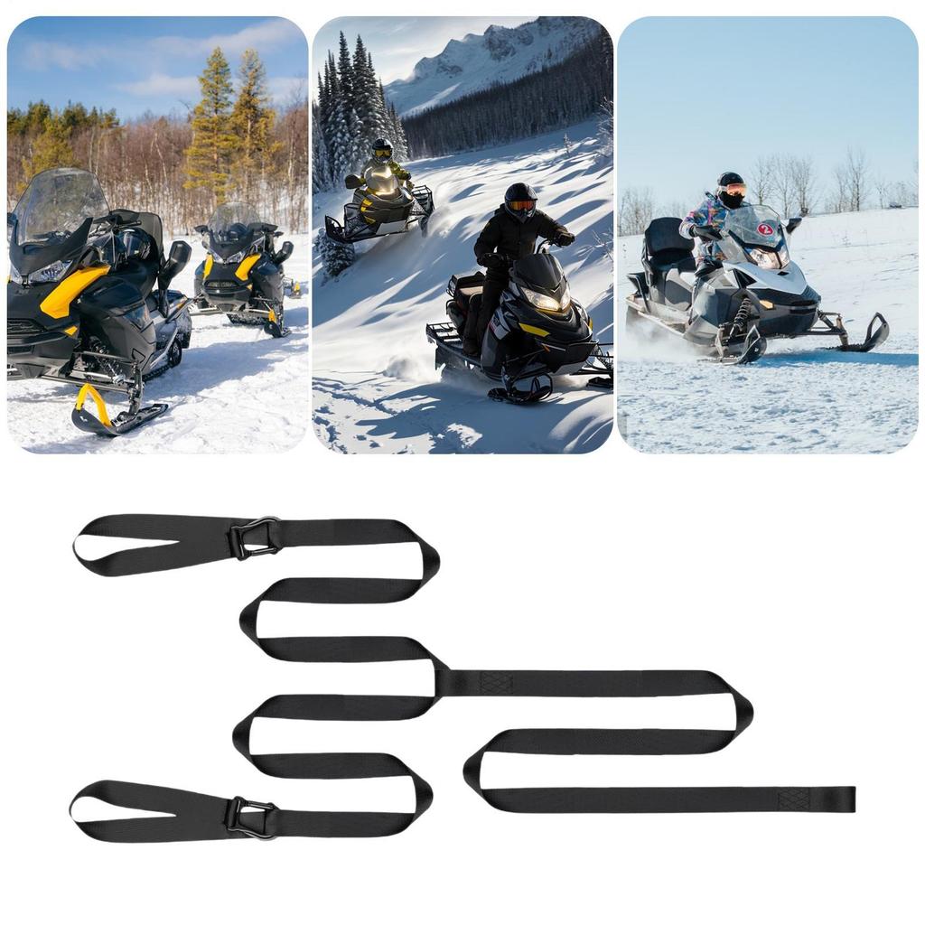 Tow Rope Heavy-Duty Safety Tool With Hook Sled Safety Snowmobile Tow Rope For Winter Off Road Adventures Camping Snowboards