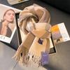 New Imitation Cashmere Plaid Scarf Women's Winter High Sense Versatile Shawl Thickened Warm Couple Scarf