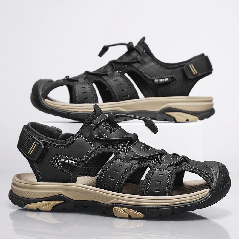 Высококачественные летние сандалии, мужские сандалии-шлепанцы, дышащая мужская обувь, мужская удобная повседневная обувь, универсальные сандалии для мужчин