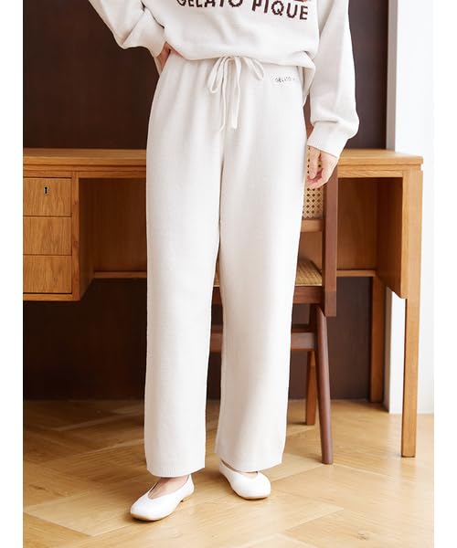 Limited Edition Air Moco SLEEPING DOG JQD Pullover Long Pants SET PWNT245363 NVY [Gelato Pique] & Women's
