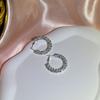 Изысканные Блестящие Круглые Массивные Серьги-Кольца Геометрические Кольца Модные Серьги для Подчеркивания Стиля