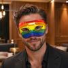 Прочная маска Mardi Gras из твердого пластика для мужчин и женщин, красочная радужная маскарадная маска с перьями, карнавальная, венецианская, для вечеринки, Хэллоуина, косплея