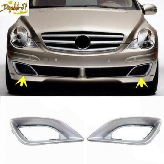 2x ABS Front Bumper Fog Light Cover For Mercedes W251 R-Class 2006-2009