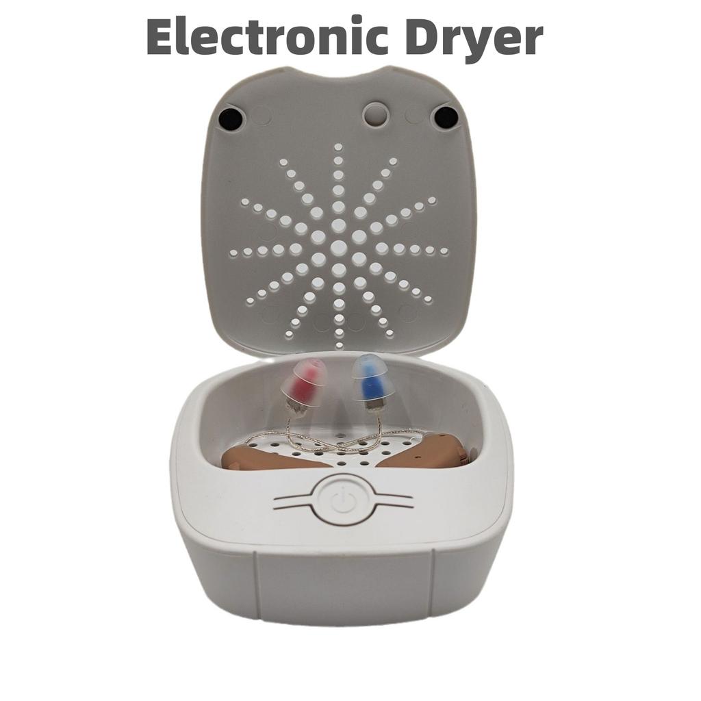 Hearing Aid Drying Case Box Electronic Dehumidifier U-VC Ear Dryer Hearing Aid Cleaning Tool Accessories Drying Jars Capsules