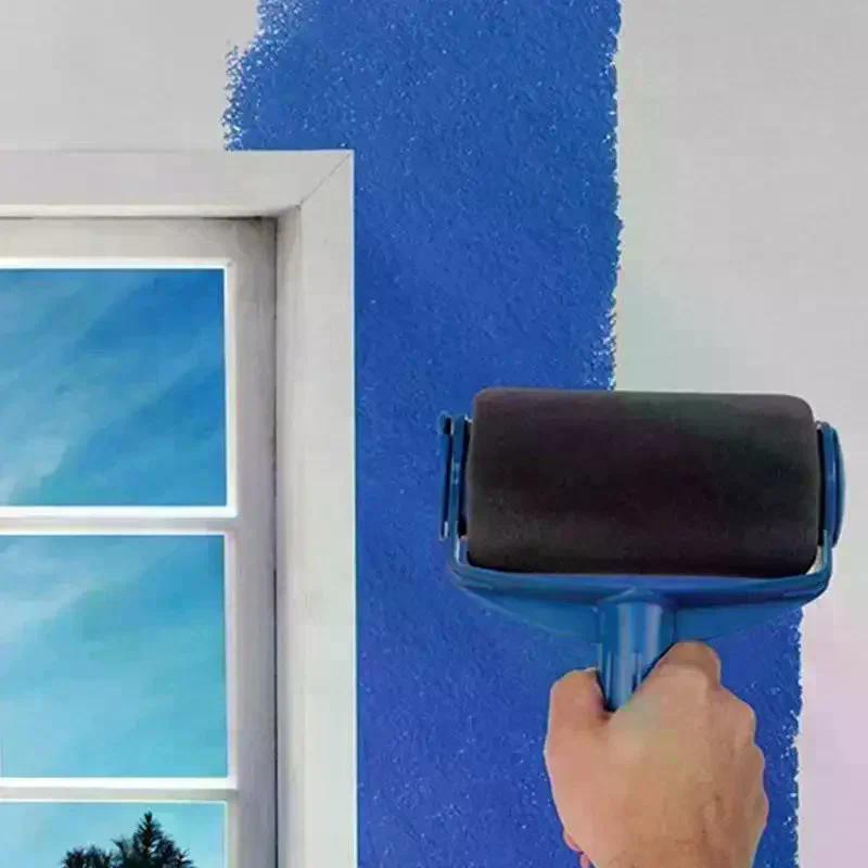 1 шт. Малярный валик - Ручной малярный валик - Очистка малярного валика - Инструмент-валик для покраски стен, потолков, полов комнаты
