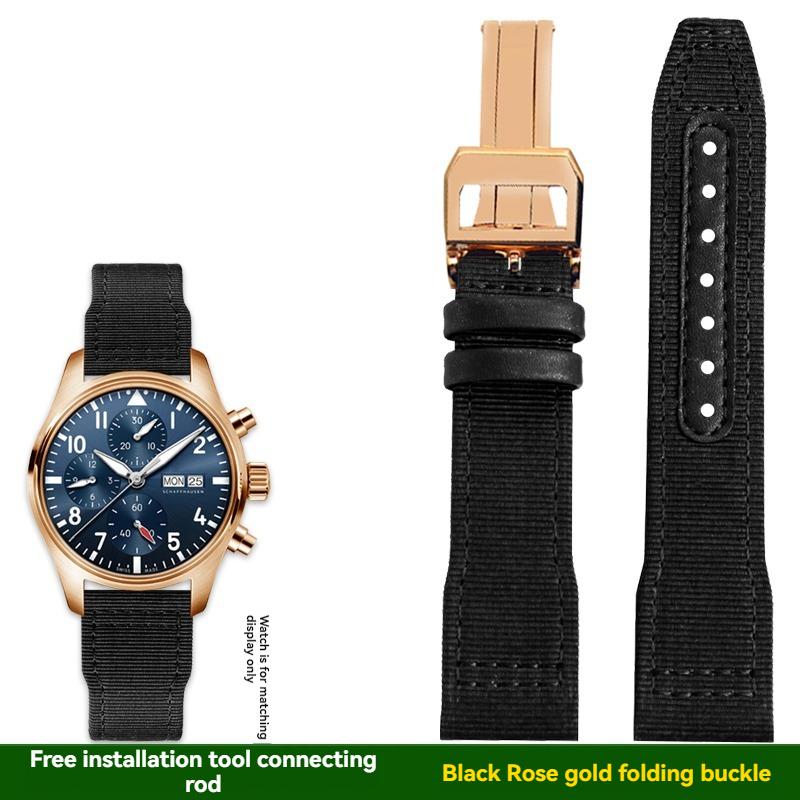 Для IWC пилот Mark XVIII Spitfire Portugal серия наручный ремешок из нейлонового холста для активного отдыха и спорта для мужчин 20 21 22 ММ