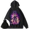 Винтажный худи Demon Slayer, трендовый осенний, мужской, женский, уличная одежда, пуловер, оверсайз, повседневный, Y2k, топы, одежда Харадзюку
