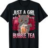 Футболка Boba Tea Cat Просто девушка, которая любит чай с пузырьками
