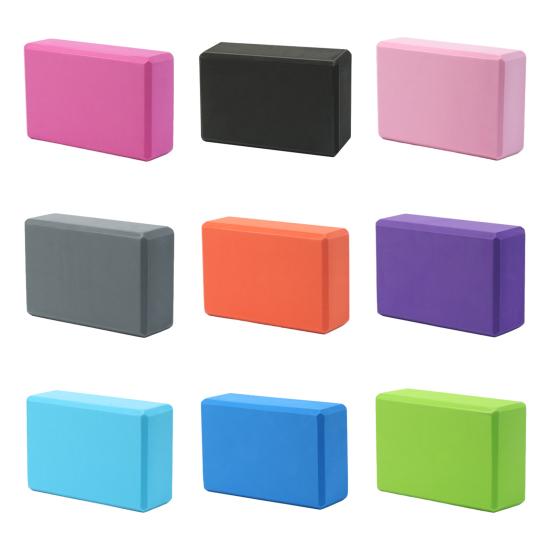 1/2Pcs EVA Yoga Block Supportive Non-Slip Foam Block Lightweight Pilates Meditation High Density Fitness Gym Blocks