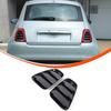 Gloss Black Rear Tail Light Louvres Cover Trim For Fiat 500 Abarth 595 695 16+