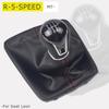 Ручка КПП Manual 5/6 скоростей Для Seat Leon III 3 MK3 2012-2017 С черным кожаным чехлом для рычага переключения передач Красная строчка для seat leon 3