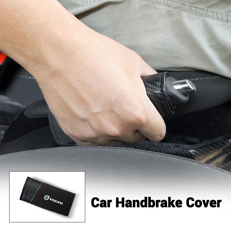 Car Handbrake Cover Hand Brake Grips Decoration Sleeve For Volvo R Design XC90 XC60 V40 XC40 V60 V50 XC70 C70 C40 Auto Accessory