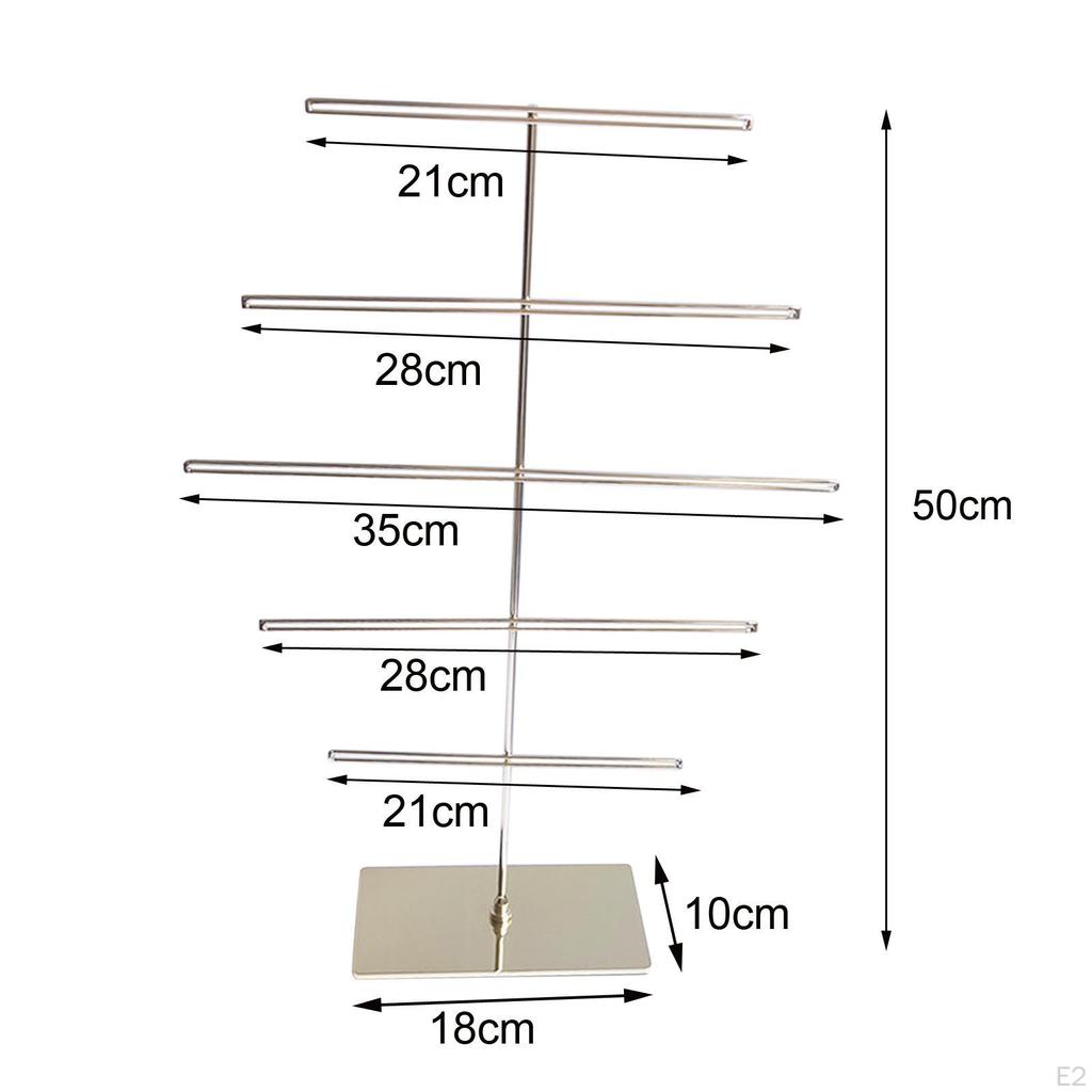 Держатель для браслета и ожерелья, подставка для ювелирных изделий, многоцелевая металлическая планка в форме буквы Т