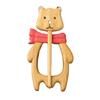 Cute Wooden Animal Brooch Pin Retro Panda Sweater Buckle Animal Pattern Breastpin  Women