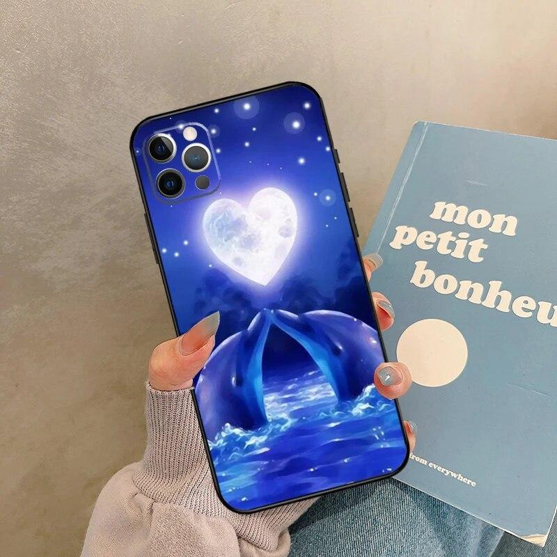 Чехол для телефона «Дельфин» для iPhone Samsung Galaxy Redmi Xiaomi Oppo OnePlus Note SA 7 8 9 10 11 12 13 14 20 21 22 23 53 54 Pro Max Plus Ultra TPU Soft