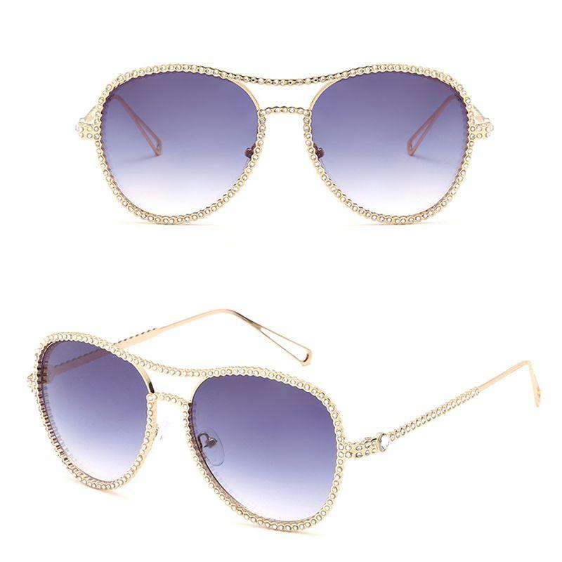Premium Oversized Square Sunglasses For Women Featuring Sparkling Bling Frame