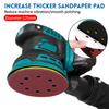 Бесщеточный электрический шлифовальный станок с произвольным орбитальным движением, наждачная бумага, шлифовальный станок для дерева, полировальный станок, электроинструменты для Makita, аккумулятор 18 В, 125 мм