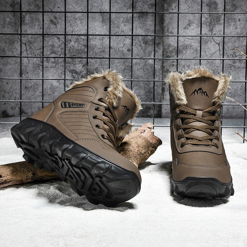 Russian Style Winter Boots Men Shoes Waterproof Outdoor Ankle Boots For Men Snow Boots