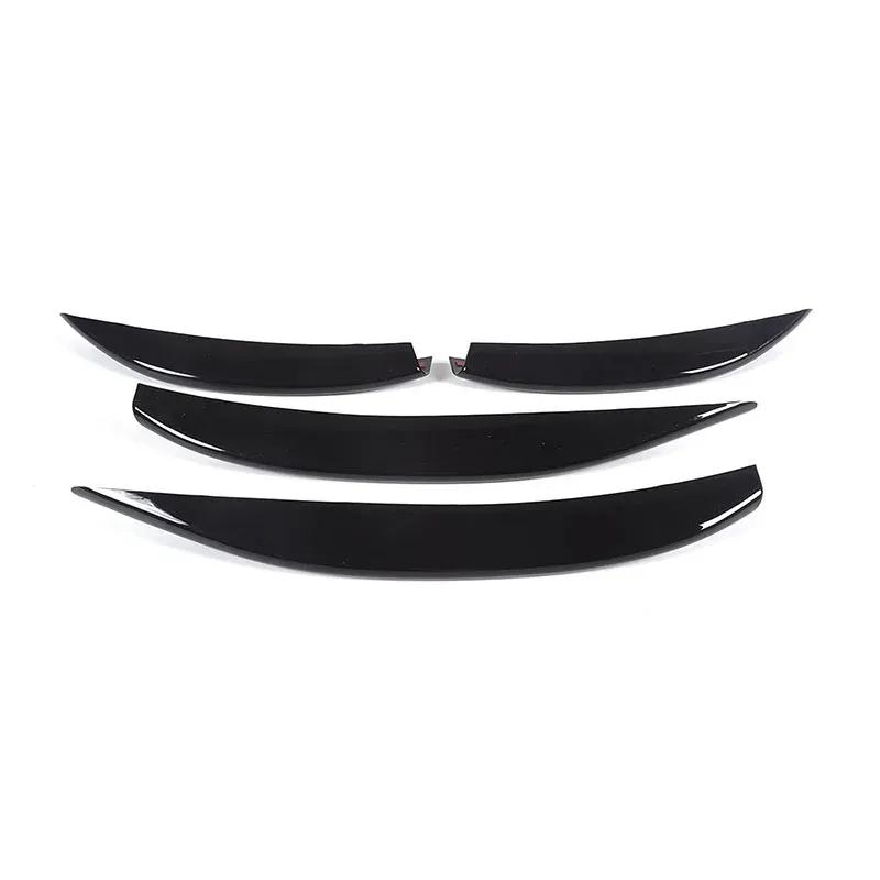 For Mercedes Benz E-Class W214 2024 ABS Chrome/Carbon fiber Car Front Fog Lamp Cover Trim Accessories