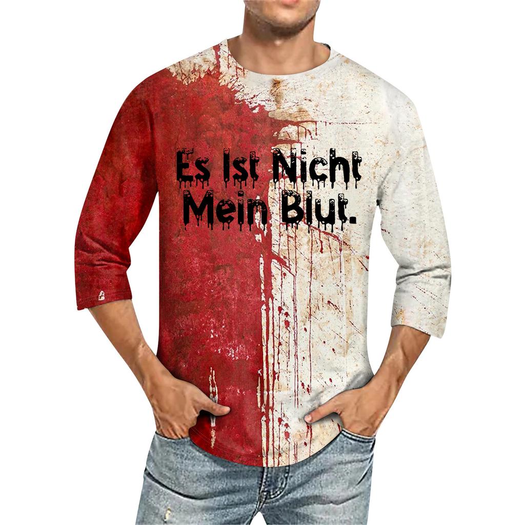 Men's T-shirt T-shirts Graphic Text Pool3D Printing Street Casual Short Sleeve Printed Clothing Basic