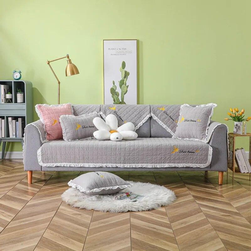 Universal Non Slip Sofa Cover Backrest Armrest Towel Furniture Protector Four Seasons Available for Living Room