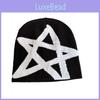 Autumn Knit Winter Hat With High Top Design And Star Pattern For Wear Daily