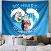 Popeye Printed Tapestry, Unique Design Tapestry, Wall Decor for Bedroom,Livingroom, Playroom,Heartwarming Fan Holiday Gifts