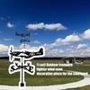 Aviation Styles Alloys Outdoor Wind Vane Weatherproofed Directional Indicators for Fence Post Or Patios