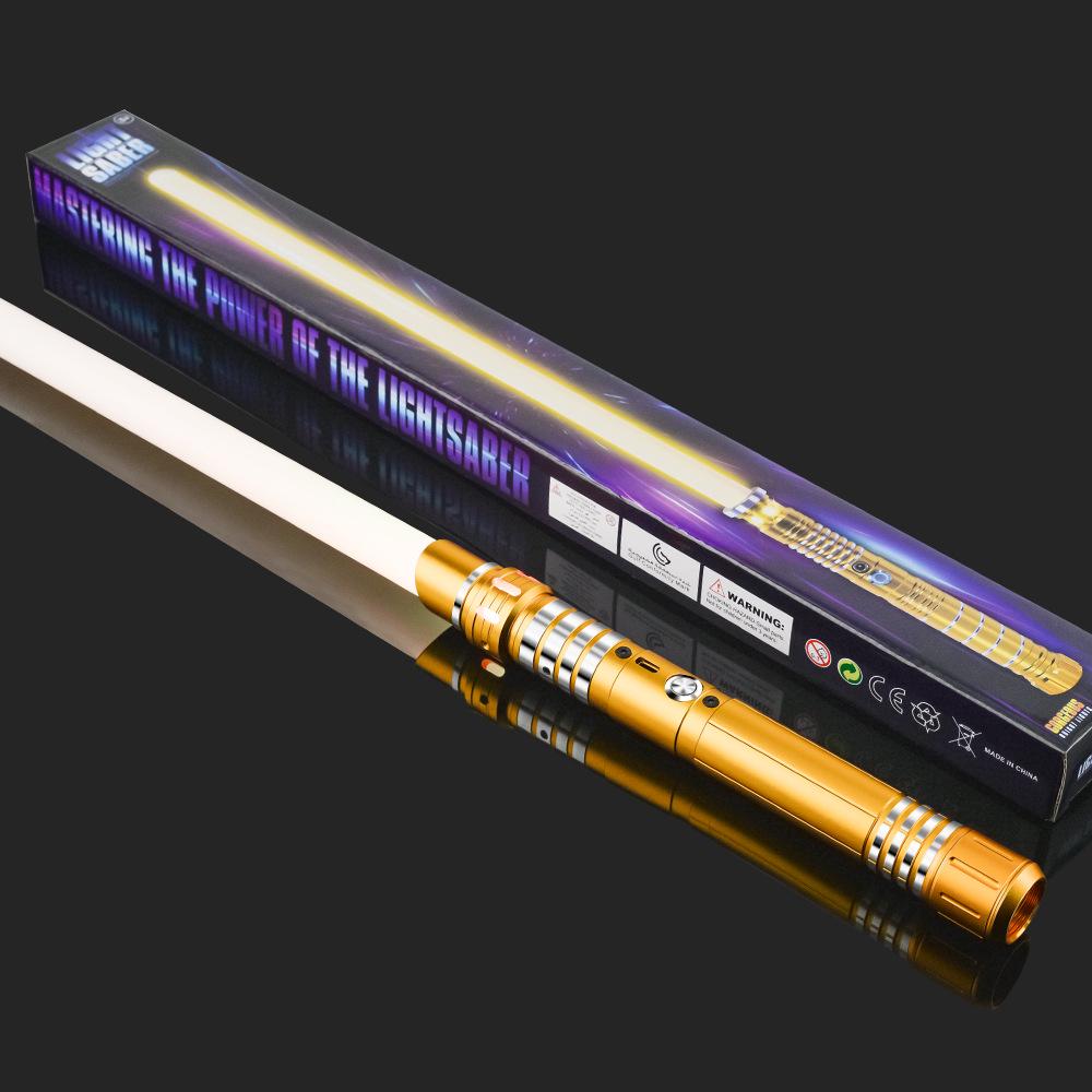 Премиальная металлическая подарочная коробка со световым мечом Звездных Войн - Перезаряжаемая, светящаяся игрушка для детей