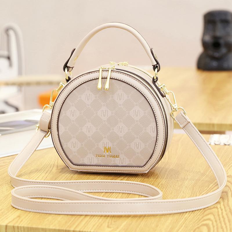 Летние популярные маленькие круглые сумки для девочек, новые повседневные женские сумки, модные женские сумки через плечо, круглые кошельки, сумки через плечо