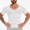 Мужская утягивающая футболка Body Shaper, утягивающий жилет, компрессионный базовый слой, облегающее мышечное белье с коротким рукавом
