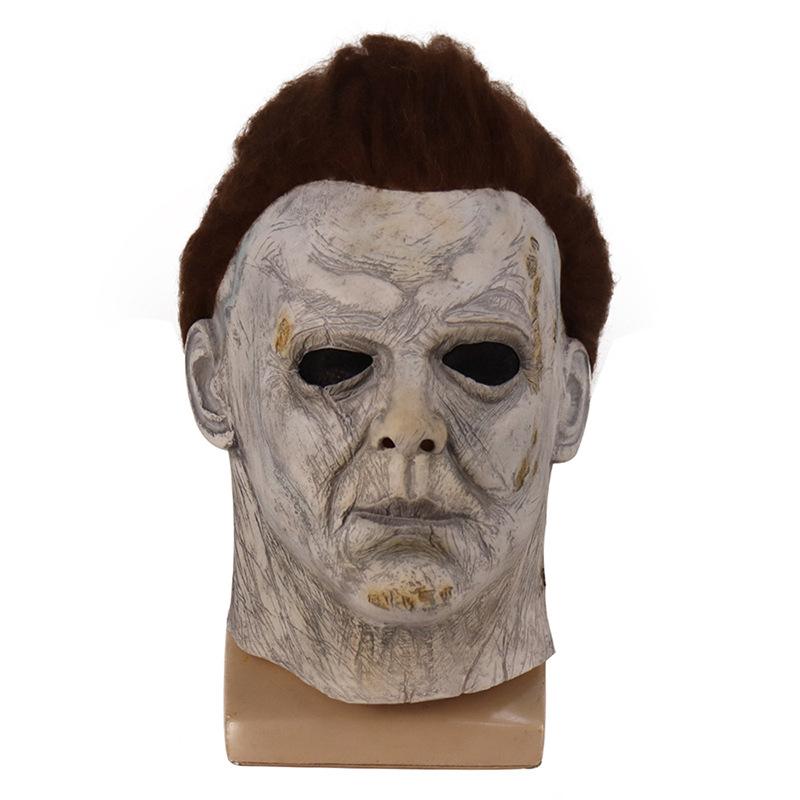 Miles was terrified by the moonlight Halloween McMeel Horror Latex Mask