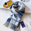 Hokkaido Pure Cashmere Couple Plaid Scarf Winter Women's Warm High-end Scarf Men