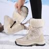 TUINANLE Warm Winter Boots Women Cotton Shoes High Top Snow Boots Fashion Mother Plush Shoes