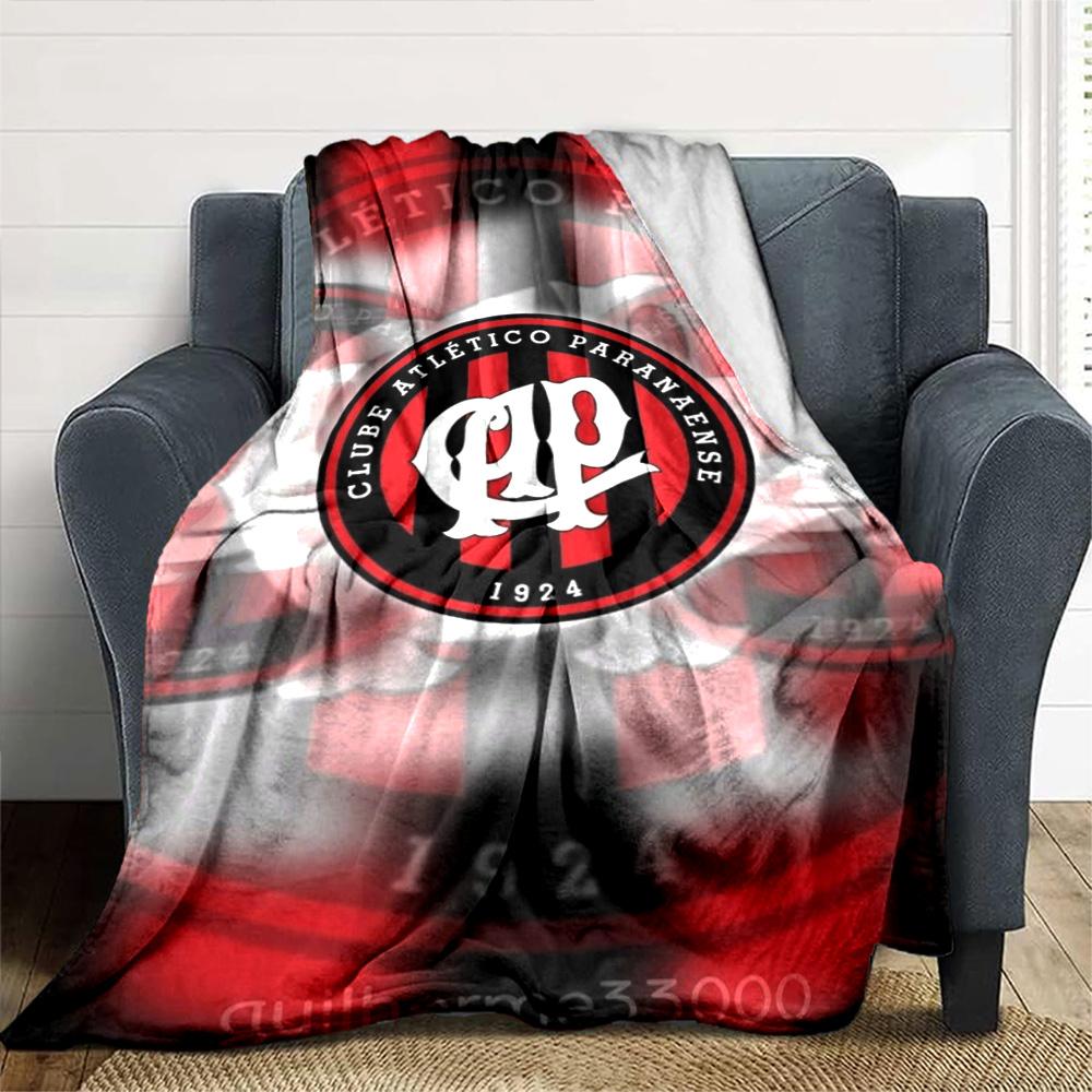 Clube Atlético Paranaense Print Flannel Blanket High Quality Warm Comfortable Cover for All Seasons Perfect for Gifts Home Decor