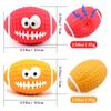 Squeaky Dog Ball Latex Rubber Dog Squeak Chew Toys Soft Bouncy Fetch Sports Balls for Medium Small Pets Interactive Play
