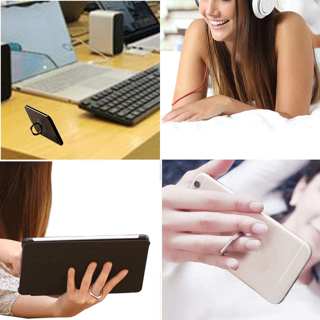 Transparent Clear Phone Ring Grips Holder Kickstand, Finger Ring Stand for Cell Phone Tablet Case Accessories for iPhone Samsung