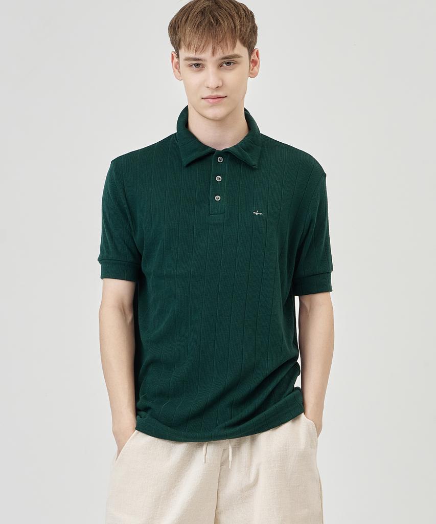 THE-ABON Vega Spandex Polo Shirt Ivory