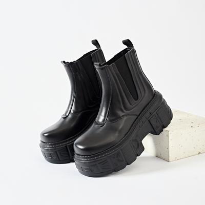 Ботинки Челси на толстой подошве в панк-готическом стиле, новая трендовая женская обувь, модная обувь