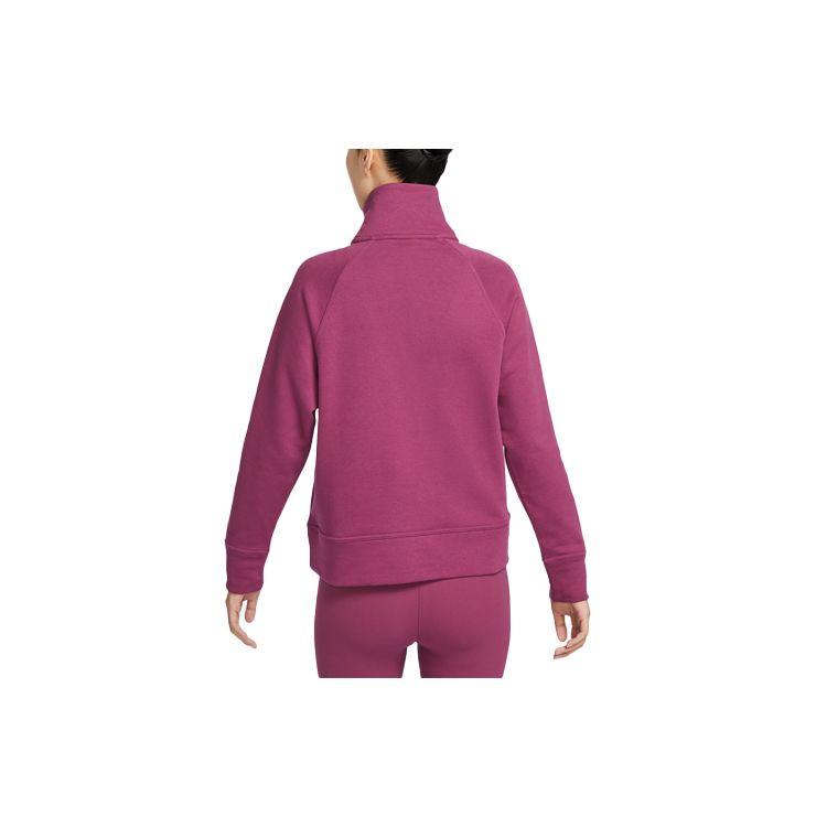 Nike Однотонная куртка с логотипом, воротником-стойкой и полумолнией, женская верхняя одежда, бордовый цвет FD9930-653