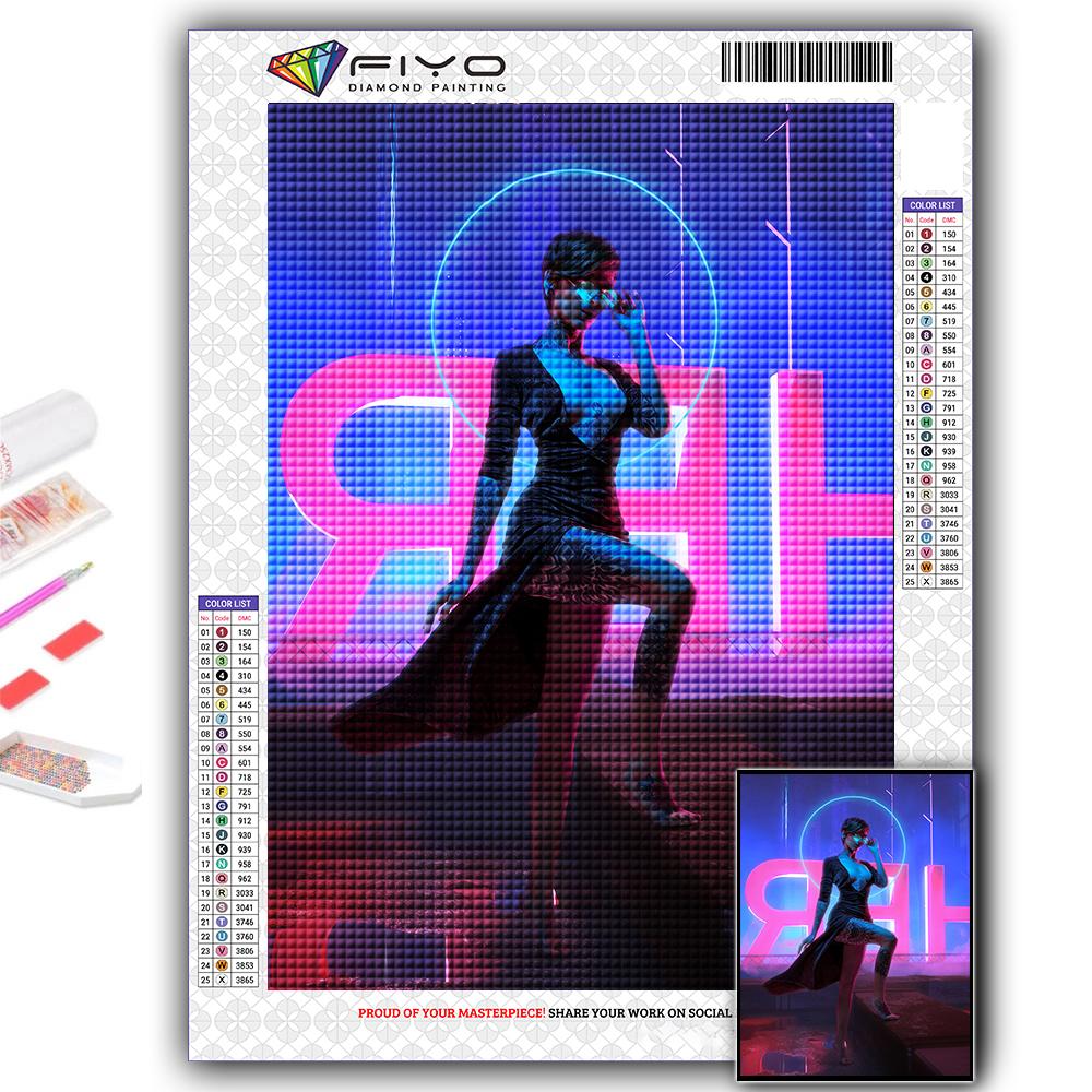 DIY 5D алмазная живопись Киберпанк сексуальное искусство вышивка крестом комплект полная дрель вышивка мозаика художественная картина стразы подарок