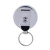 2 Pcs Metal Retractable Pull Chain 65cm Pull Chain Reel Retractable Badge Holder  Education Sector