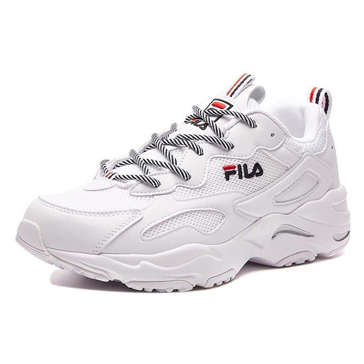 Fila Tracer Fabric Trendy Versatile Casual Low-Top Dad Shoes Women Sneaker White F12W021111FWT