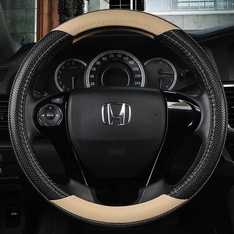 Чехол на руль автомобиля из искусственной кожи для Honda Accord 9 2013-2017 Crosstour 2013-2015 Odyssey 2013 2014 2015 Автоаксессуары