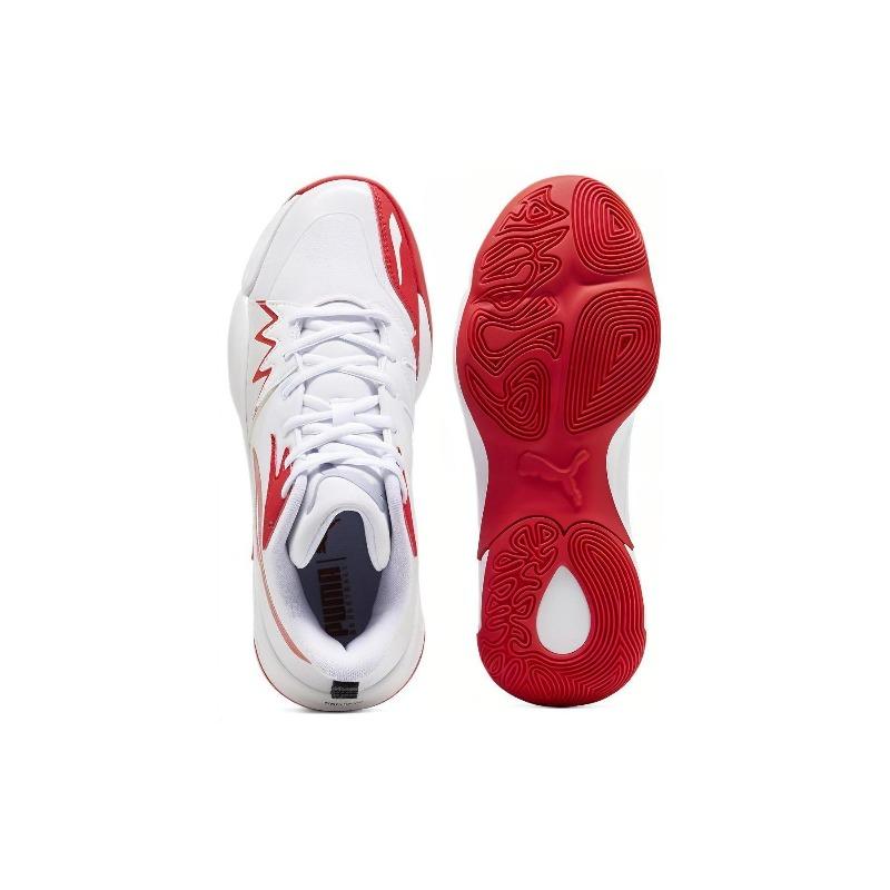 Puma Кроссовки для баскетбола Genetics Unisex Низкие Бело-красные 379974-04