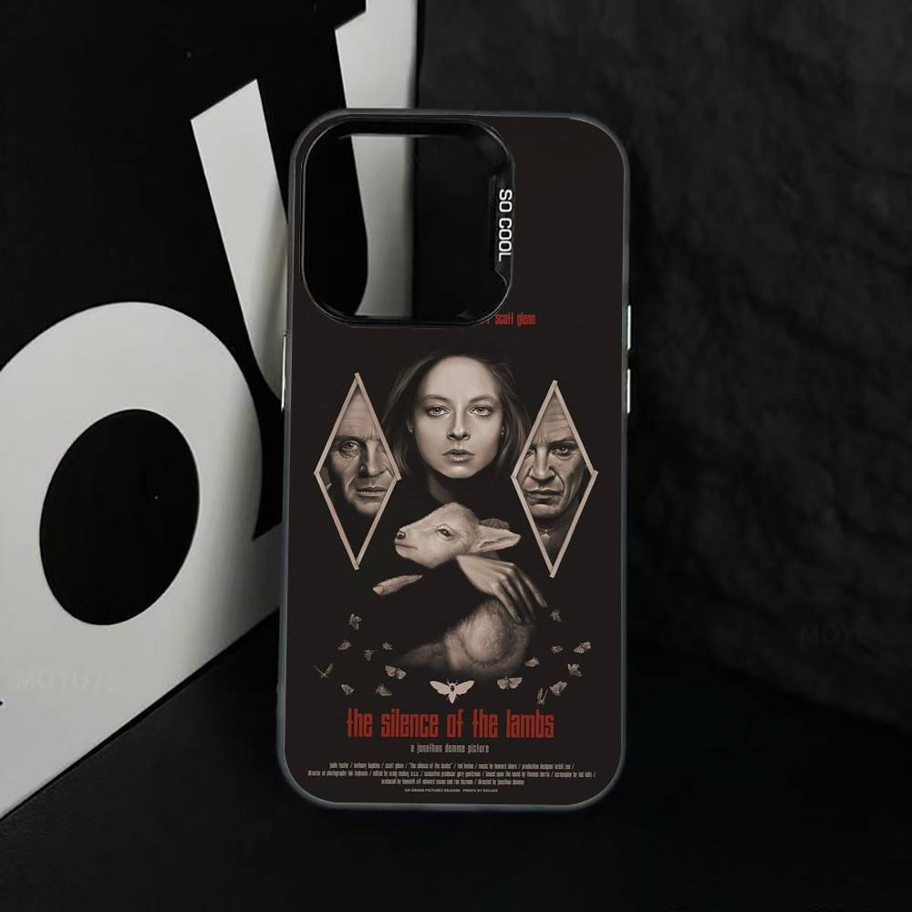 Т-Чехол для телефона «Молчание ягнят» Для iPhone 17,16,15,14,13,12,11 Plus,Pro Max,XS,Разноцветный Серебристый Черный Чехол