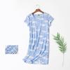Plus Size Summer Women Nightdress Short Sleeve Cute Cartoon Sleepwear Sweet O Neck Nightgowns Pyjamas Lady's Cotton Sleepdress